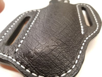 Ostrich Smooth skin Large sheath-Black