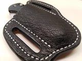 Ostrich Smooth skin Large sheath-Black
