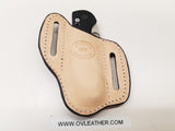 Ostrich Smooth skin Large sheath-Black