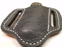 Ostrich Smooth Skin Small Sheath-Black