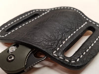 Ostrich Smooth Skin Small Sheath-Black