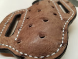 Ostrich skin Large Sheath- Mink