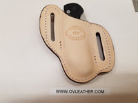 Ostrich skin Large Sheath- Mink