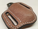 Ostrich Smooth Skin Small Sheath- Mink