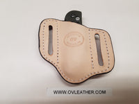 Ostrich Smooth Skin Small Sheath- Mink