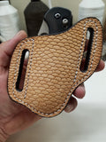 Beaver Tail Skin Large Knife Sheath