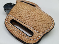 Beaver Tail Skin Large Knife Sheath
