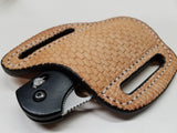 Beaver Tail Skin Large Knife Sheath