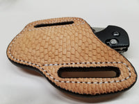 Beaver Tail Skin Large Knife Sheath