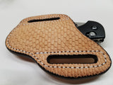 Beaver Tail Skin Large Knife Sheath