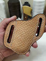 Beaver Tail Skin Large Knife Sheath
