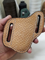 Beaver Tail Skin Large Knife Sheath