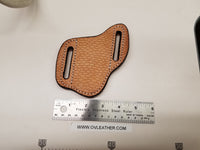 Beaver Tail Skin Large Knife Sheath