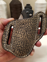 Giraffe Skin Large Knife Sheath
