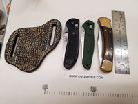 Giraffe Skin Large Knife Sheath