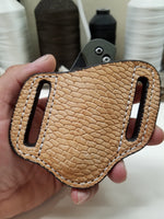 Beaver Tail Skin Small Knife Sheath